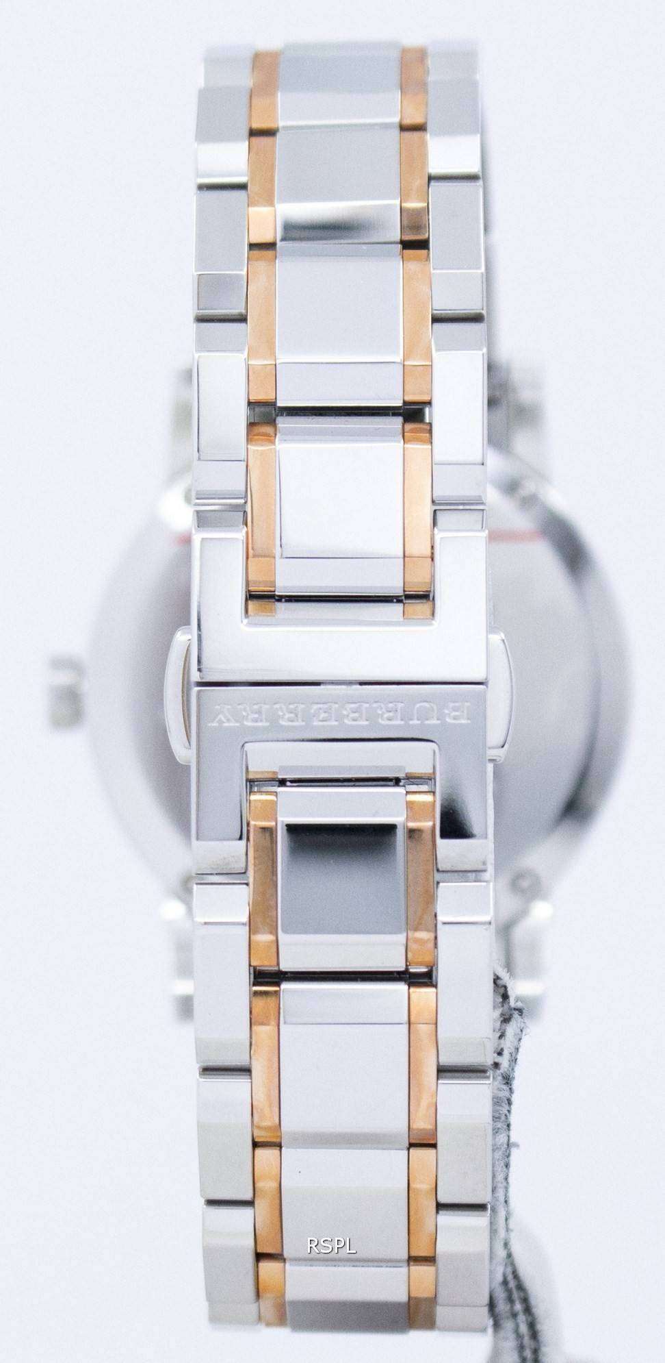 Burberry The City BU9105 Ladies Silver Rose Gold Watch