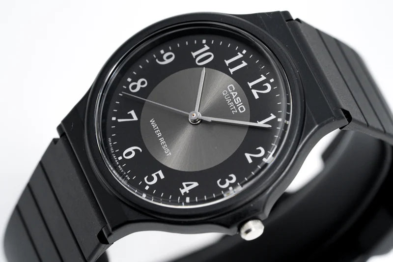 CASIO CLASSIC RESIN ANALOG WATCH BLACK DIAL MQ-24-1B3 (M)
