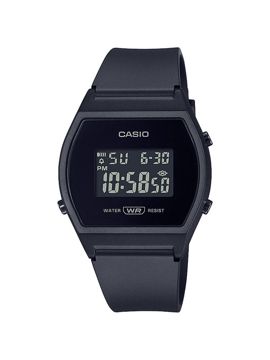 CASIO SPORTS DIGITAL STOPWATCH TIMER BLACK RESIN  LW-204-1BCF (W)