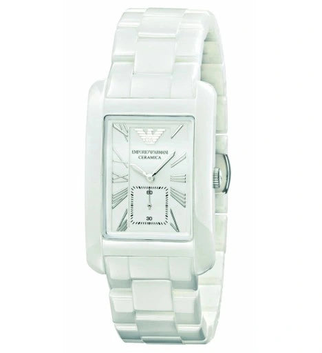 EMPORIO ARMANI CERAMICA WHITE CERAMIC MEN'S WATCH