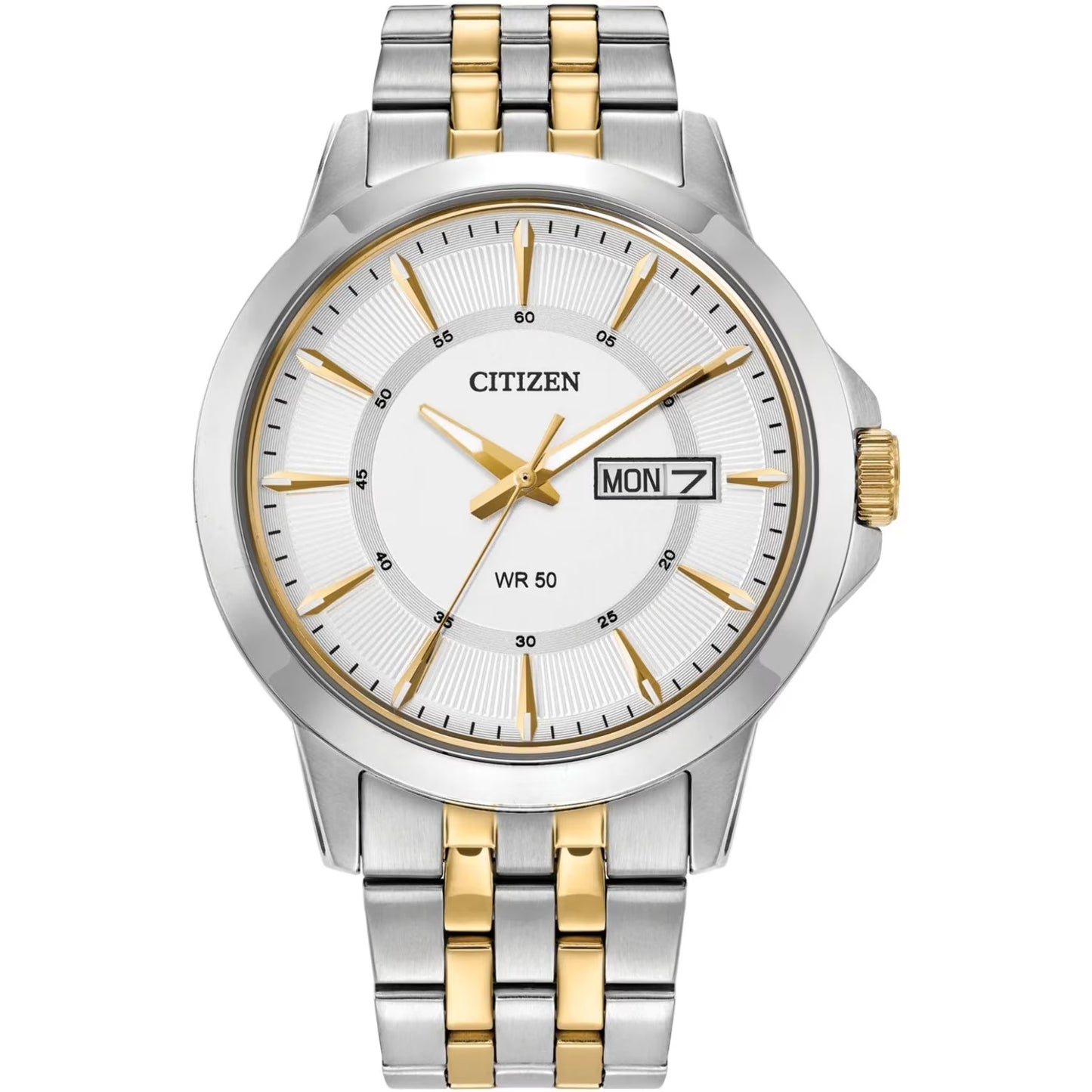 CITIZEN QUARTZ - CLASSIC TWO-TONE STAINLESS STEEL BRACELET WATCH