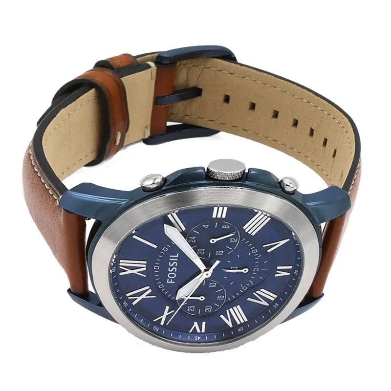 FOSSIL GRANT CHRONOGRAPH LIGHT BROWN LEATHER WATCH - FS5151
