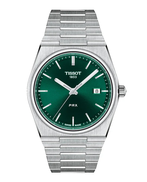 TISSOT PRX QUARTZ GREEN DIAL CLEAN LOOK 40MM 091 (M)