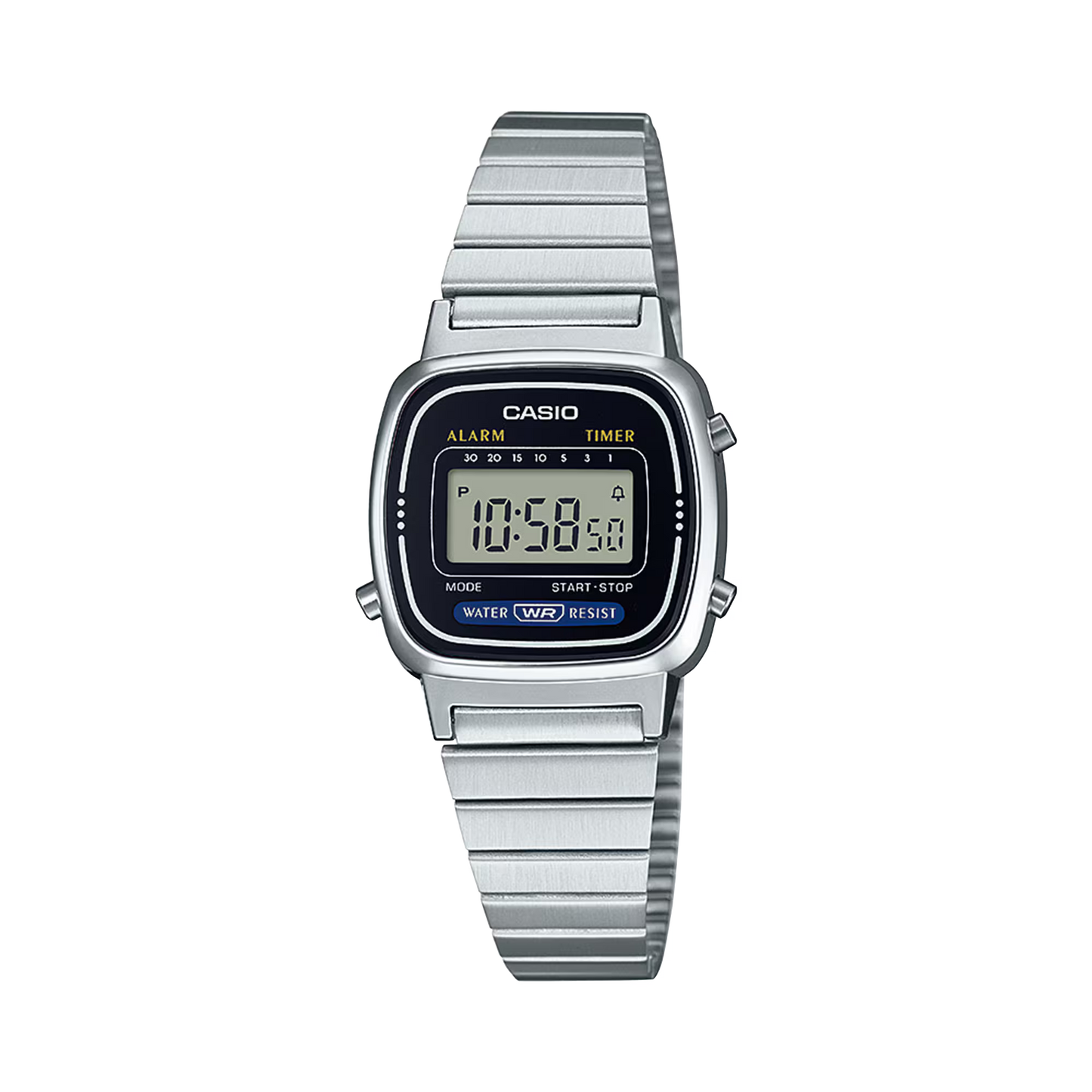 Casio LA670WA-1 Classic Black Silver Digital Watch