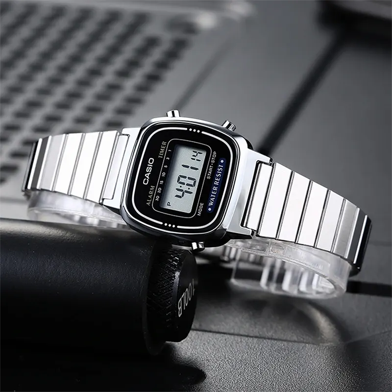 Casio LA670WA-1 Classic Black Silver Digital Watch