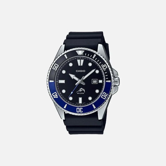 CASIO BLACK STRAP WATCH MDV-106B-1A1VCF (M)