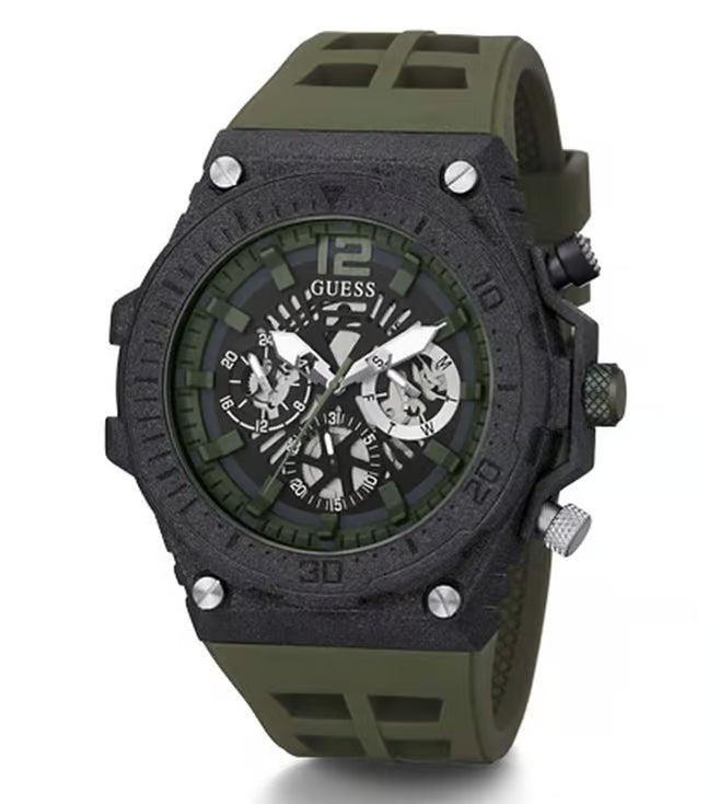 GUESS GREEN SYNTHETIC QUARTZ ANALOG WATCH
