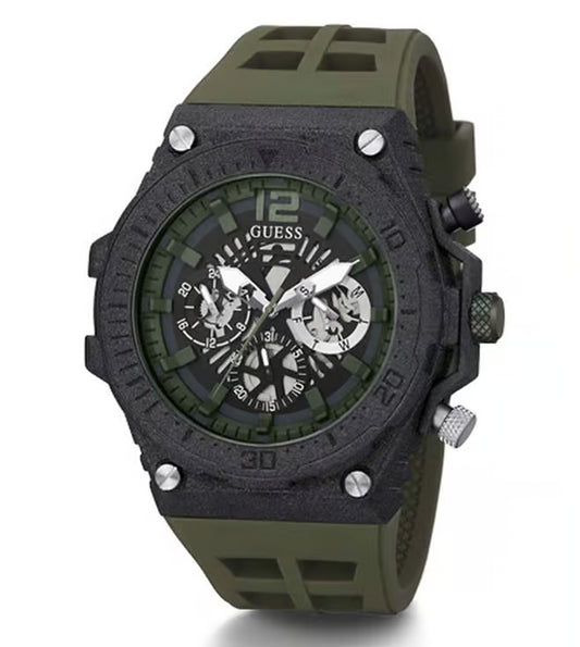 GUESS GREEN SYNTHETIC QUARTZ ANALOG WATCH