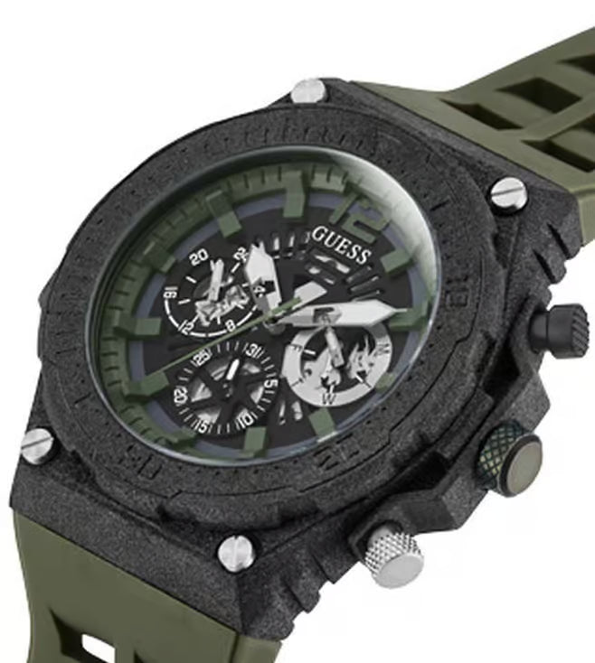 GUESS GREEN SYNTHETIC QUARTZ ANALOG WATCH