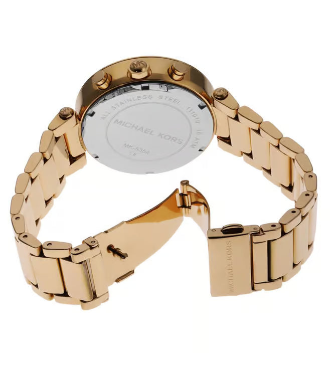 MICHAEL KORS - PARKER GOLD-TONE WATCH WITH STONES IN DIAL - MK5354 (W)