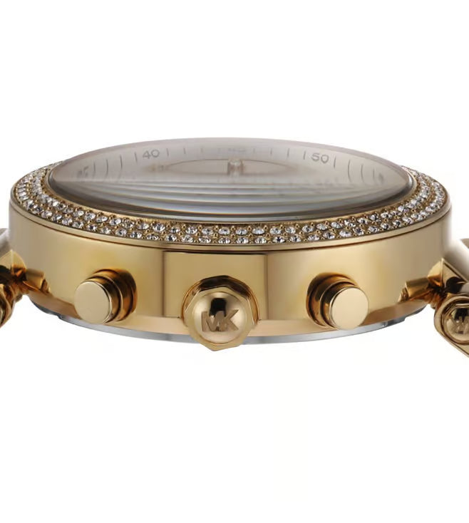 MICHAEL KORS - PARKER GOLD-TONE WATCH WITH STONES IN DIAL - MK5354 (W)