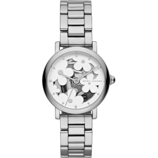 MARC JACOBS - CLASSIC SILVER STAINLESS-STEEL QUARTZ FASHION WATCH - MJ3597 (W)