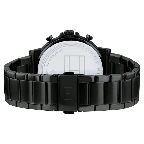 TOMMY HILFIGER DANIEL BLACK STEEL MEN’S MULTI-FUNCTION WATCH (1710414)