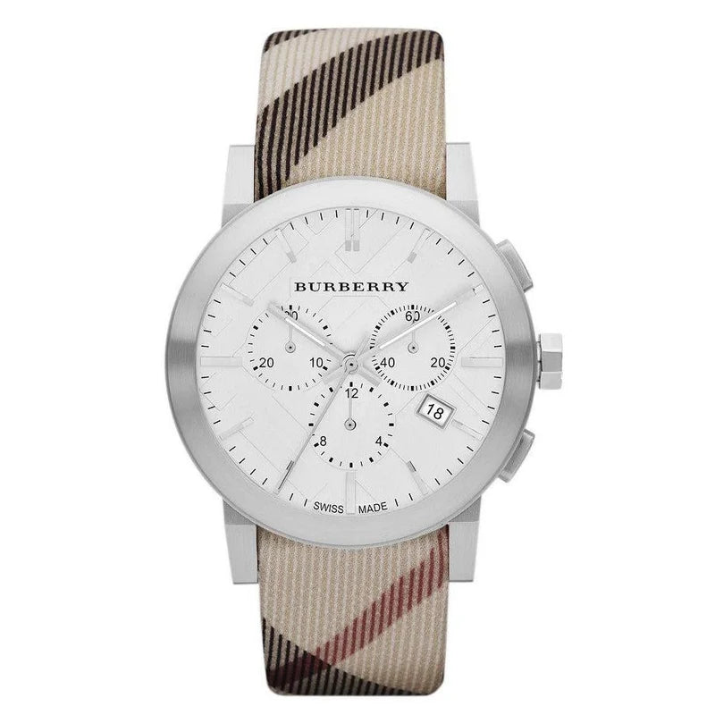 BURBERRY - UNISEX THE CITY NOVA WHITE DIAL WATCH - BU9357 (U)