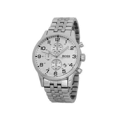 Hugo Boss Men’s Silver Arabic Dial Watch – 1512567