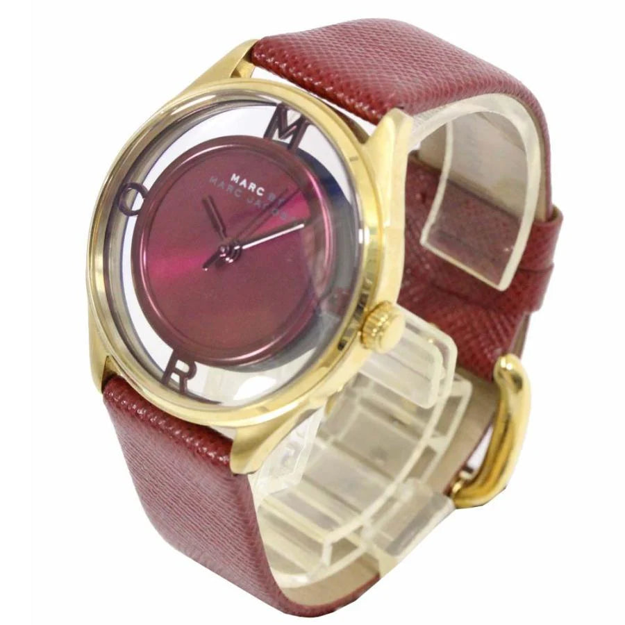 Marc Jacobs Tether Women's Red Leather Watch