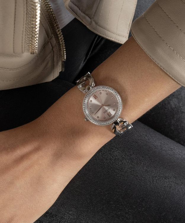GUESS GRAY STAINLESS STEEL LUXURY WATCH