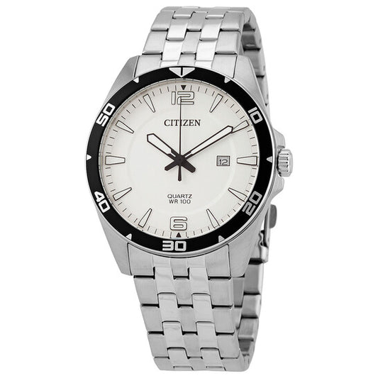 CITIZEN QUARTZ - CLASSIC MEN'S STAINLESS STEEL WATCH