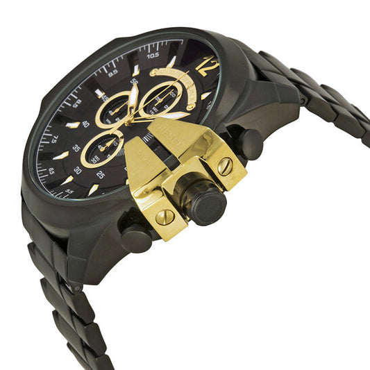DIESEL - MEGA CHIEF CHRONOGRAPH BLACK DIAL WATCH - DZ4338 (M)