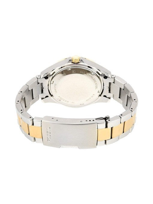 FOSSIL RILEY TWO-TONE CRYSTAL-ACCENTED MULTIFUNCTION WOMEN’S WATCH ES3204 (W)