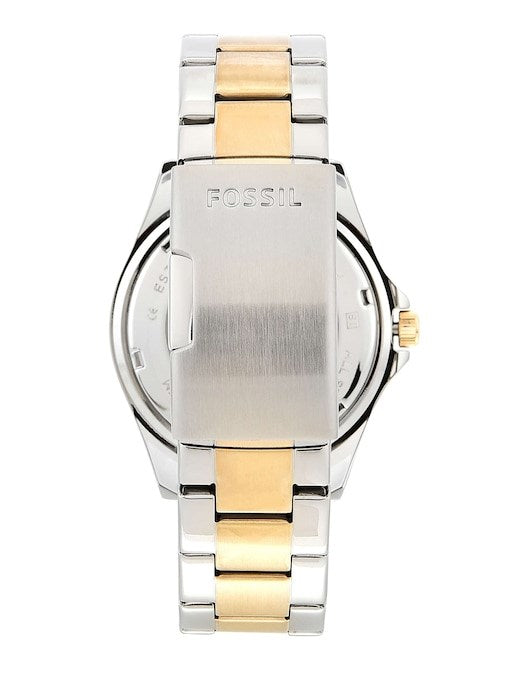 FOSSIL RILEY TWO-TONE CRYSTAL-ACCENTED MULTIFUNCTION WOMEN’S WATCH ES3204 (W)