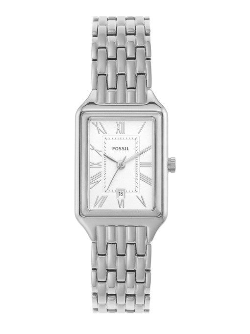 FOSSIL RAQUEL THREE-HAND DATE STAINLESS STEEL WOMEN’S WATCH ES5221 (W)