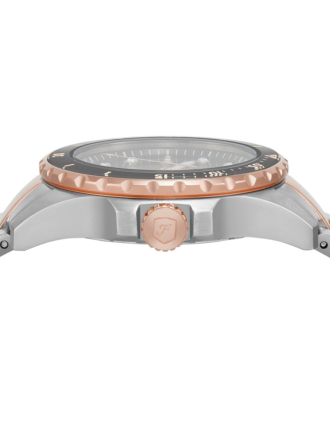 FOSSIL BLUE DIVE QUARTZ GREY DIAL TWO-TONE STAINLESS STEEL WOMEN’S WATCH ES5348 (W)