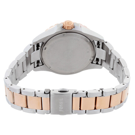 FOSSIL BLUE DIVE QUARTZ GREY DIAL TWO-TONE STAINLESS STEEL WOMEN’S WATCH ES5348 (W)