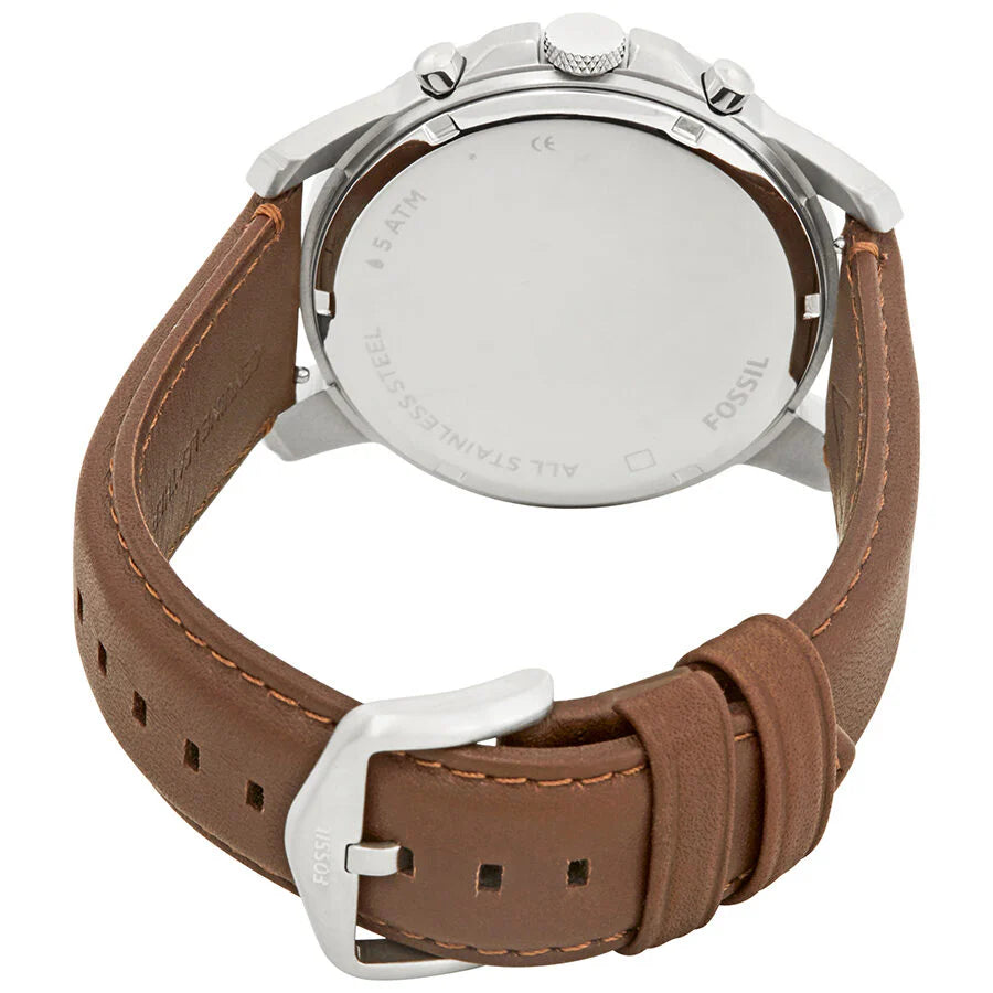 FOSSIL GRANT CHRONOGRAPH BROWN LEATHER WATCH - FS4813