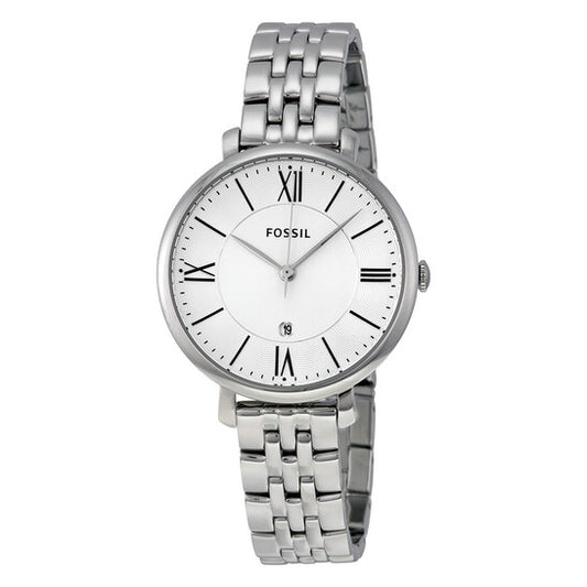 FOSSIL JACQUELINE SILVER DIAL STAINLESS STEEL WOMEN’S WATCH ES3433 (W)