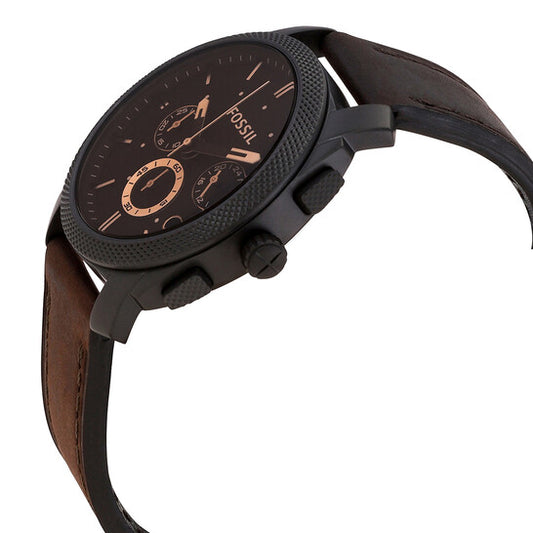 FOSSIL MACHINE QUARTZ BROWN DIAL MEN'S WATCH - FS4656