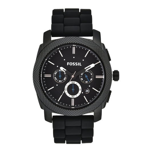 FOSSIL MACHINE CHRONOGRAPH QUARTZ BLACK DIAL MEN'S WATCH FS4487IE
