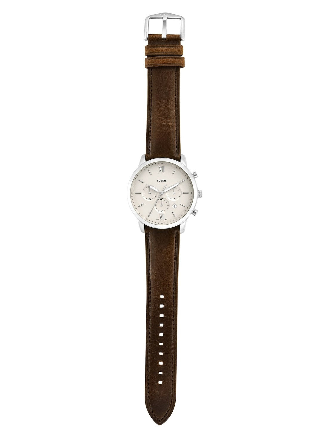 FOSSIL NEUTRA CHRONOGRAPH BROWN LEATHER WATCH - FS5380