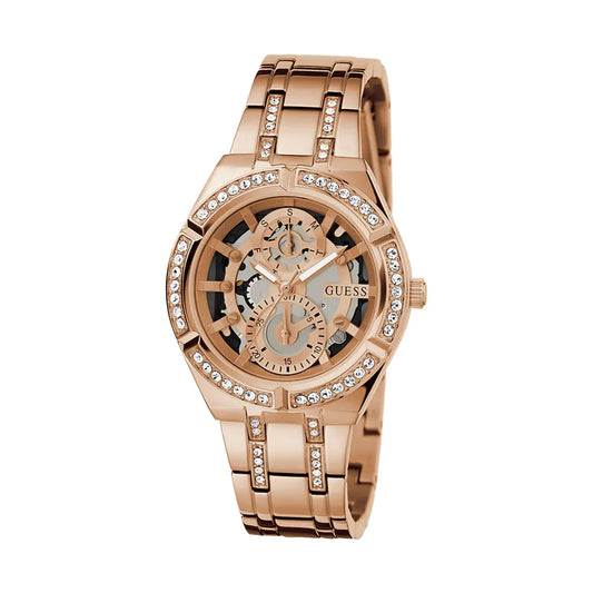 GUESS INK STAINLESS STEEL ANALOG QUARTZ WATCH