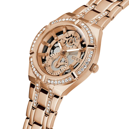 GUESS INK STAINLESS STEEL ANALOG QUARTZ WATCH