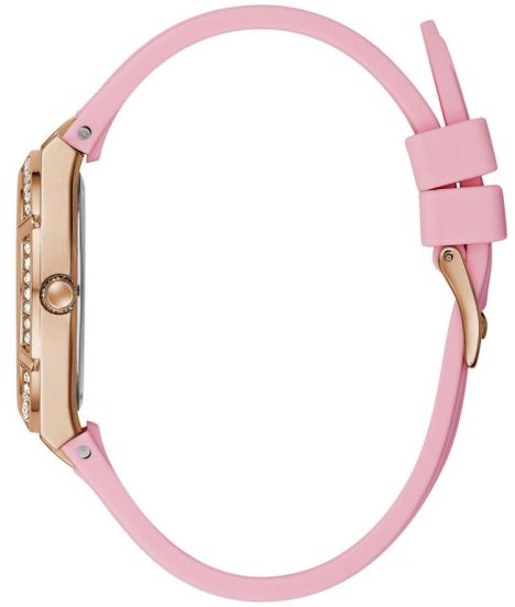 GUESS COSMO WOMEN'S PINK SILICONE WATCH