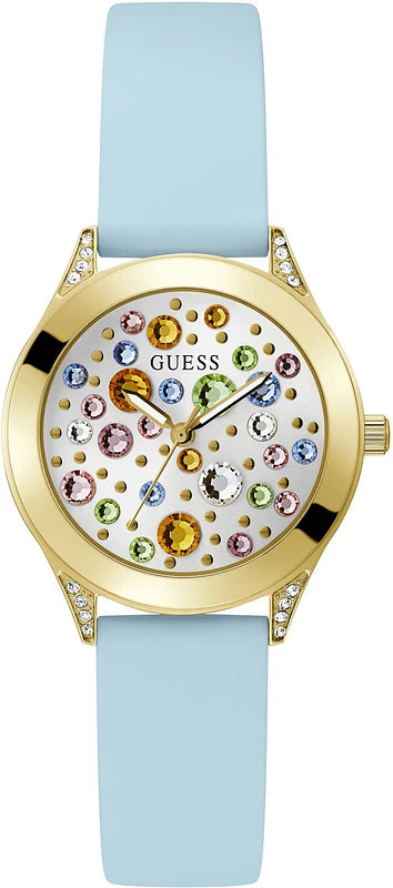 GUESS WOMENS GUESS GOLD-TONE ANALOG WATCH