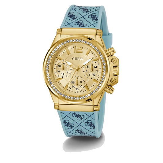 GUESS BLUE SILICONE QUARTZ ANALOG WATCH