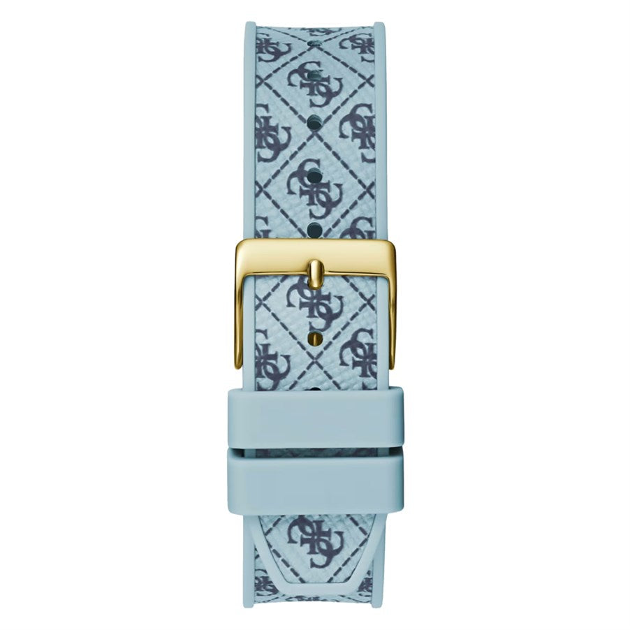 GUESS BLUE SILICONE QUARTZ ANALOG WATCH