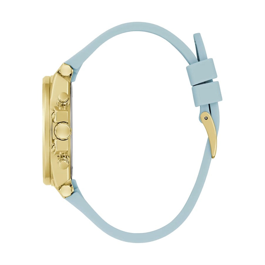 GUESS BLUE SILICONE QUARTZ ANALOG WATCH