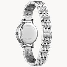 CITIZEN CLASSIC COIN EDGE - SILVER TONE STAINLESS STEEL BRACELET WATCH