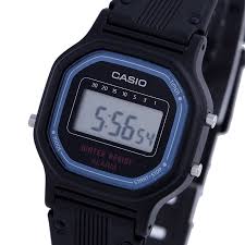 CASIO CLASSIC DIGITAL BLACK BLUE SPORT LA-11WB-1
