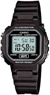 CASIO DIGITAL CASUAL WATCH BLACK/WHITE LA-20WH-1A (W)