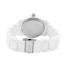 GUESS ONE SIZE WHITE RUBBER ANALOG QUARTZ WATCH