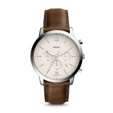 FOSSIL NEUTRA CHRONOGRAPH BROWN LEATHER WATCH - FS5380