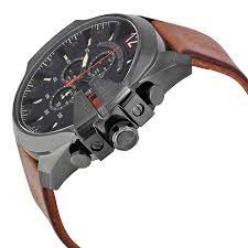 DIESEL - MEGA CHIEF BROWN LEATHER WATCH - DZ4343 (M)
