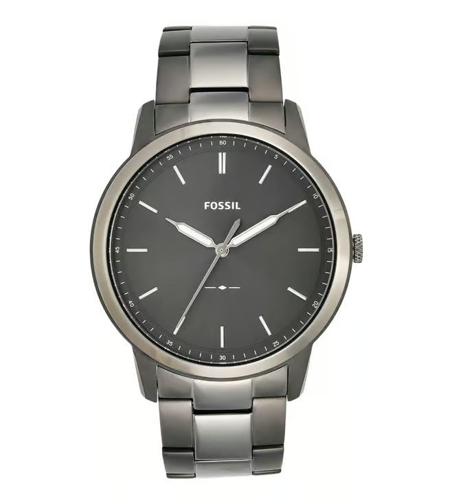 Fossil The Minimalist Three-Hand Grey Dial Smoke  FS5459(M)