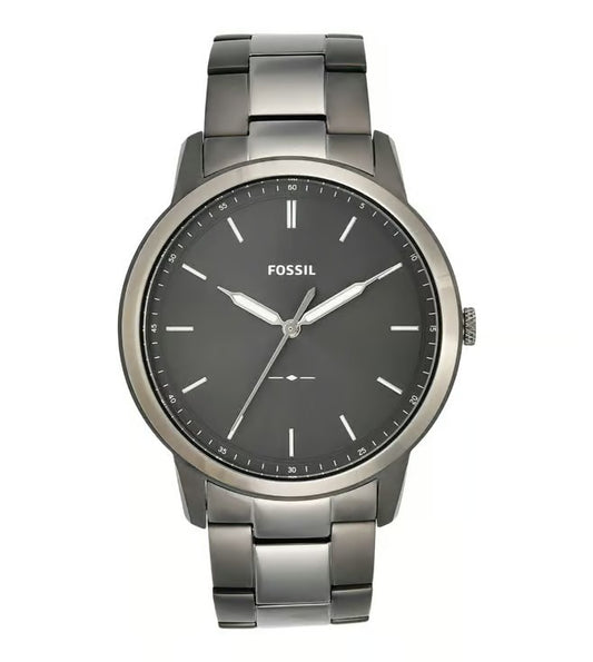Fossil The Minimalist Three-Hand Grey Dial Smoke  FS5459(M)