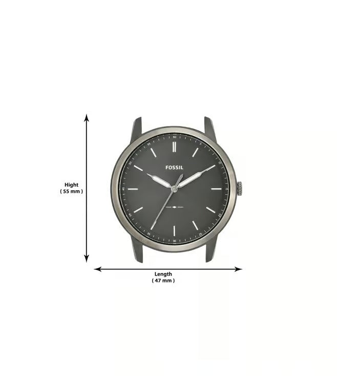 Fossil The Minimalist Three-Hand Grey Dial Smoke  FS5459(M)