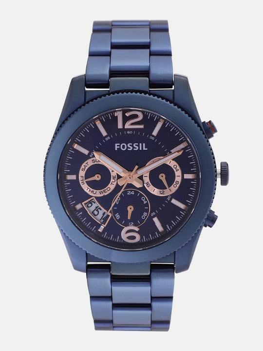 FOSSIL PERFECT BOYFRIEND BLUE CHRONOGRAPH DUAL TIME ES4093 (W)